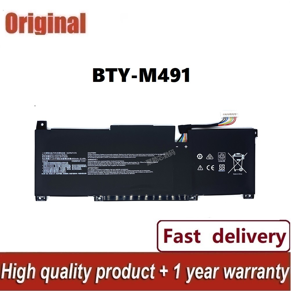 BTY-M491 ใหม่แบตเตอรี่ สำหรับ MSI Modern 15 A10M/A10RAS/A10RB, Stealth 15M-A11UEK series
