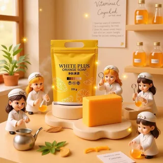 [1ถุง/5ก้อน] สบู่ไลไวท์ light orange soap(แพคเกตใหม่ถุงเหลือง)