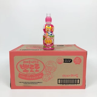 โปโรโระ ดริ้งค์ 235ml 1 ลัง 24 ขวด เครื่องดื่มเกาหลี สินค้า เกาหลี PORORO Drink 뽀로로