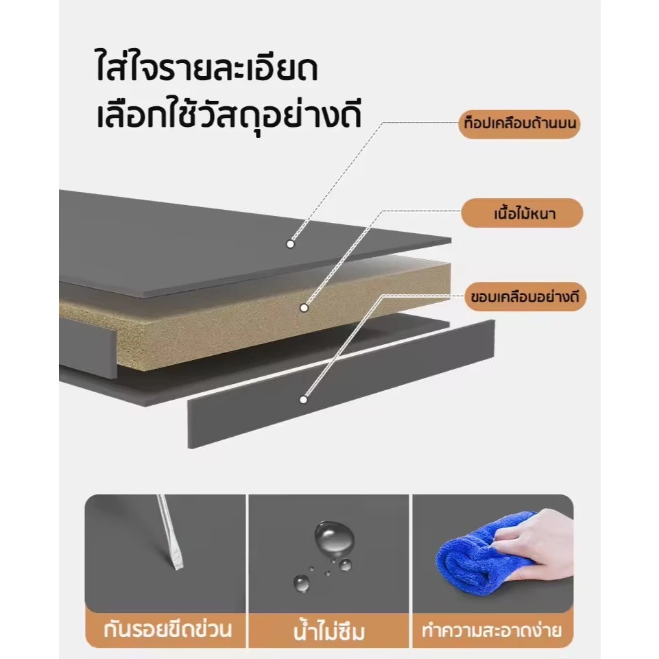 ตู้เก็บของ ชั้นวางของในครัว มีลิ้นชัก สไตล์มินิมอล thumbnail 8