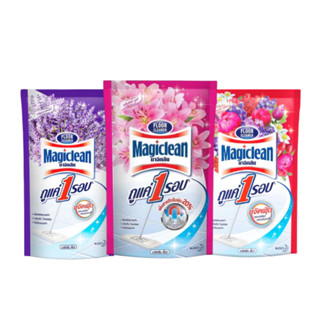 Magiclean มาจิคลีน น้ำยาถูพื้น ชนิดถุงเติม  มี 3 กลิ่น 400ml