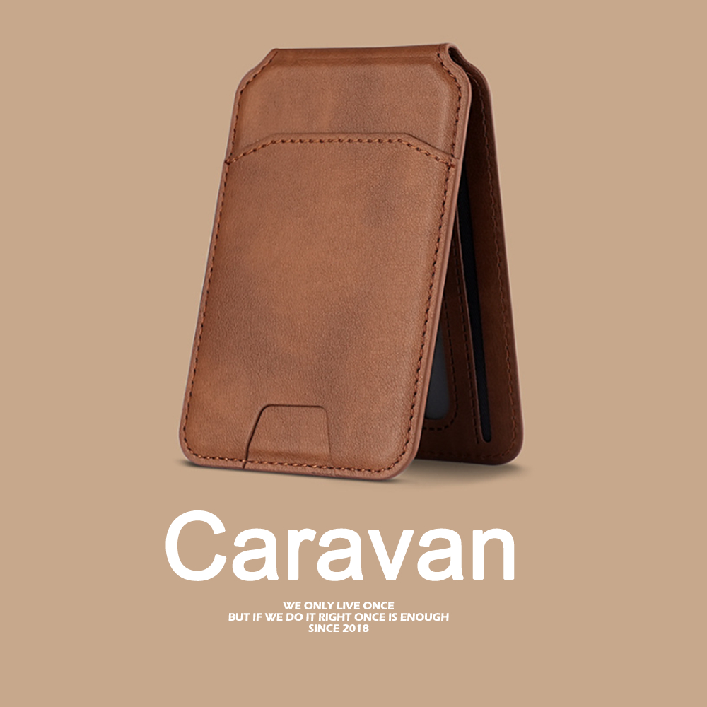 Caravan Crew Phone card holder ที่ใส่บัตรโทรศัพท์ หนัง PU เรียบหรู เท่