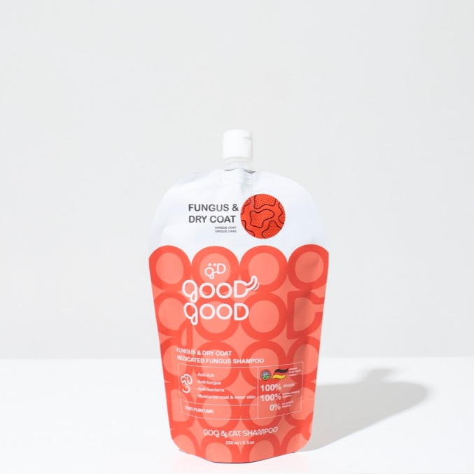 GoodGood Dog and Cat Shampoo Fungus and Dry Coat – Medicated Fungus Shampoo 250 ml.