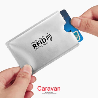 Caravan Crew RFID Card holder ปลอกบัตรเครดิต ที่ใส่บัตร RFID อลูมิเนียมความปลอดภัย,