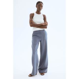 H&M(เอชแอนด์เอ็ม) กางเกงขายาวผ้าลินินผสมที่กว้าง ผู้หญิง 125…