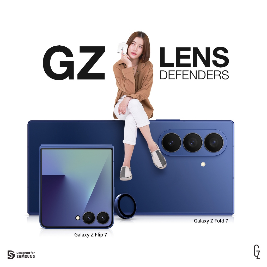 ฟิล์มป้องกันเลนส์กล้อง GZ Lens Defender สำหรับ Samsung Galaxy  Z Flip7  Z Fold7