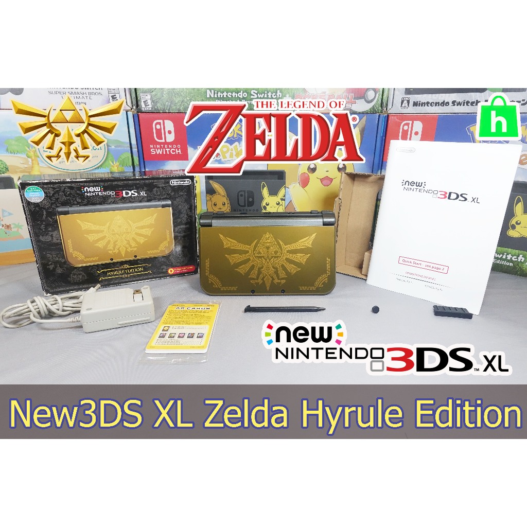 [จอบน IPS]Nintendo New3DS XL Zelda Hyrule Edition Zone US แปลงเมม 64G