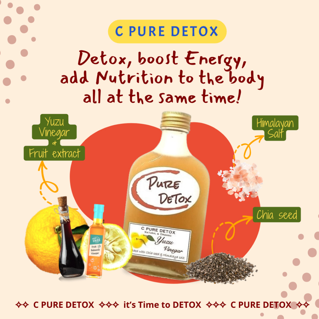 C Pure Detox เครื่องดื่มดีท็อกซ์ "ยูซุ"🍋 / C Pure Detox drink "YUZU"