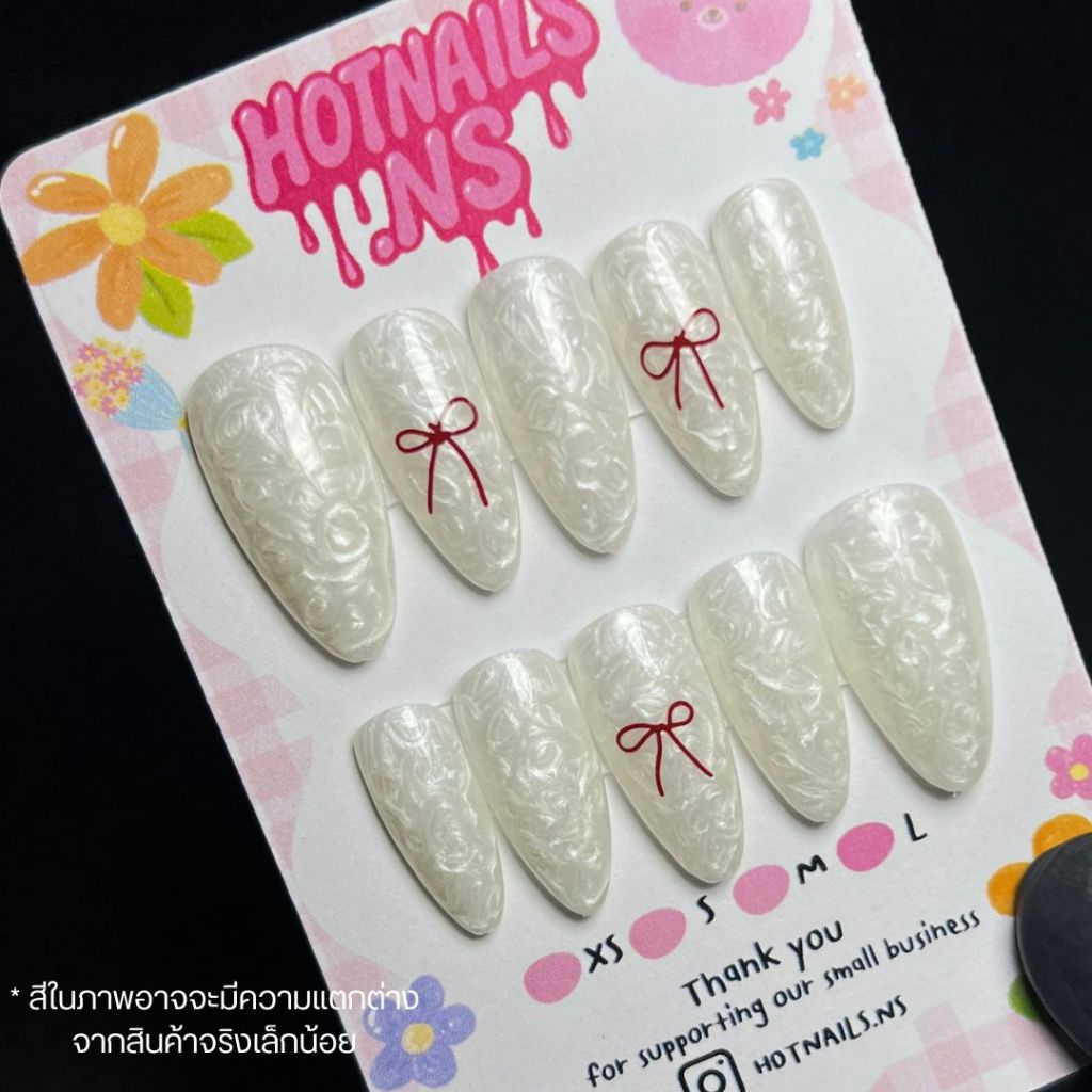 ✅พร้อมส่ง✅ เล็บเจลเเท้ 100% แถมฟรี! อุปกร์ติดเล็บ 🤍สีขาวเวนดิ้ง🤍