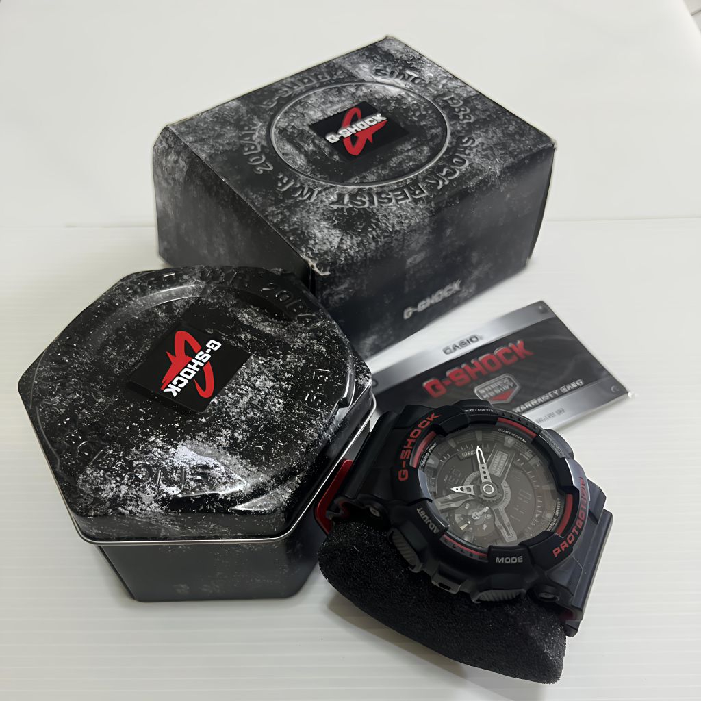 G-Shock GA-110GB  GA-110GB-1A สายเรซิ่น (มือสอง)***สินค้าแท้100%ไม่แท้ยินดีคืนเงิน**ใช้งานครั้งเดียว