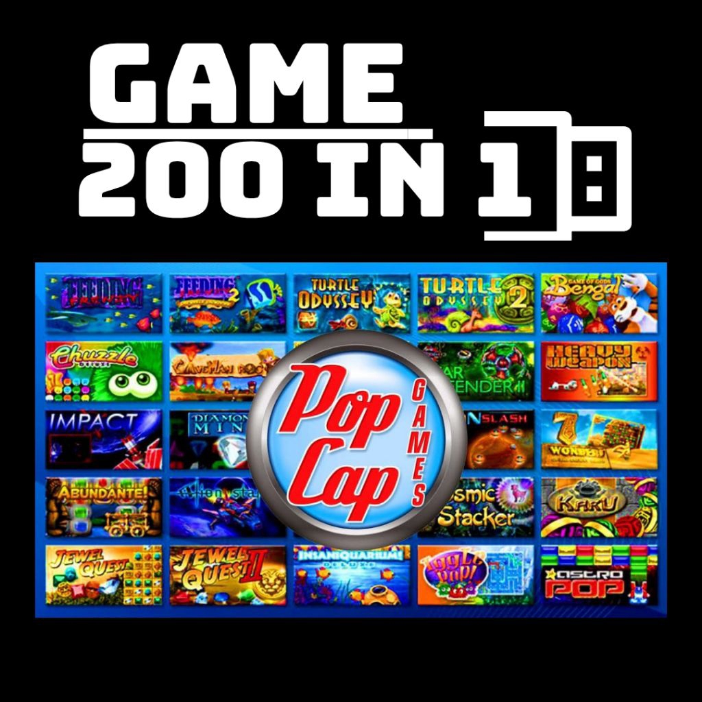 แฟลชไดร์ฟ usb เกมส์ 200 in 1 เกมเก่าสำหรับวัยเก๋า คอมสเปคต่ำก็เล่นได้ มีถึง 200 เกมส์ ไม่ต้องดาวน์โหลด ติดตั้งได้เลย