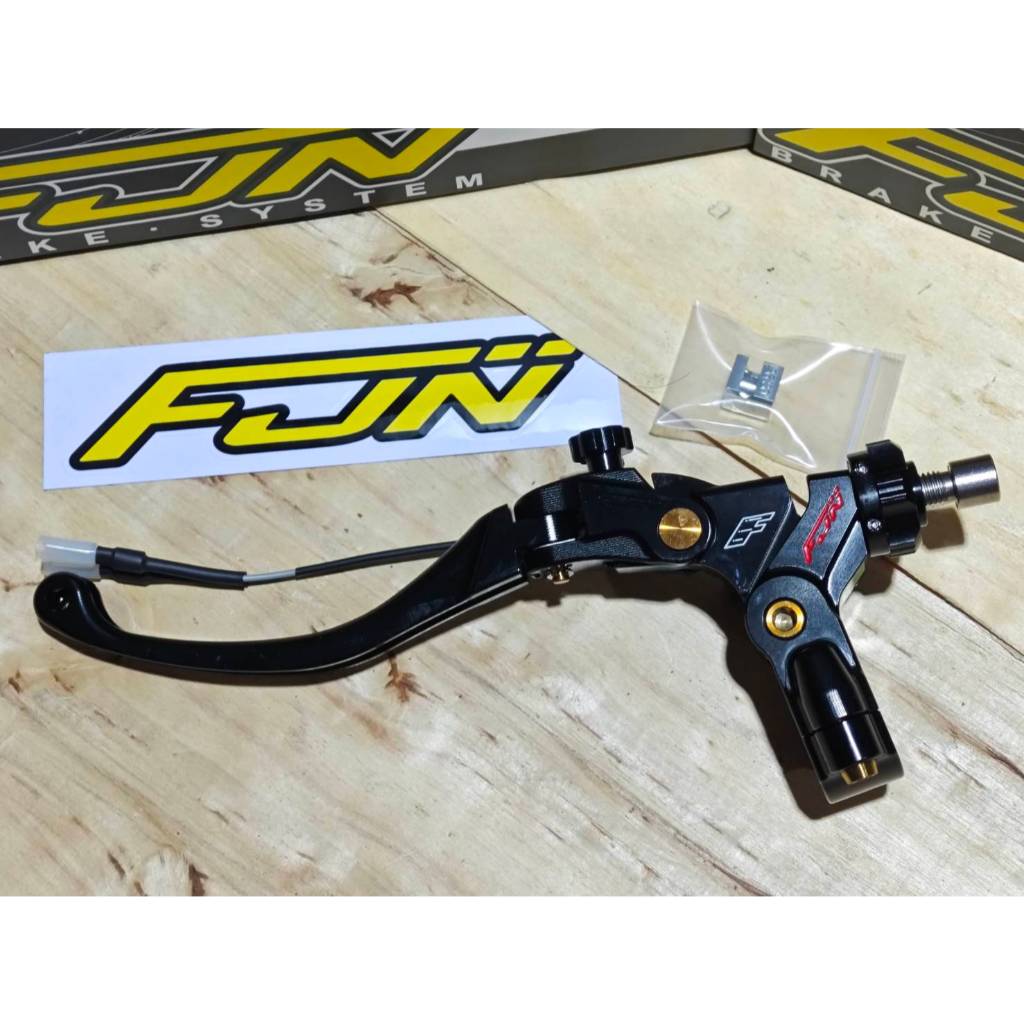 มือครัช FJN 2025 งานCNC BILLET ก้านพับ มือเบรค FJN ซ้าย FJN ของแท้ ใส่ได้ทุกรุ่น หมุดทองทั้งชุด