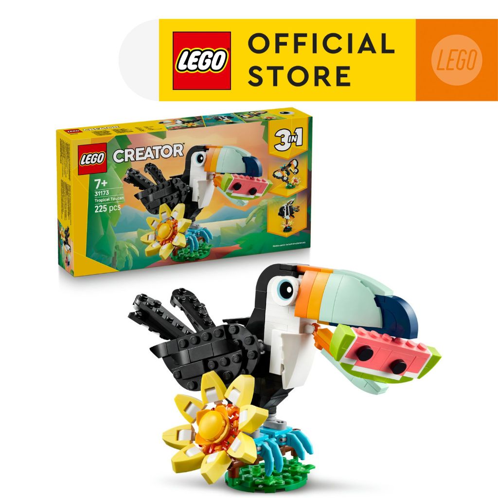 LEGO Creator 31173 Wild Animals: Tropical Toucan (225pcs.), Building Blocks, Kids Toy