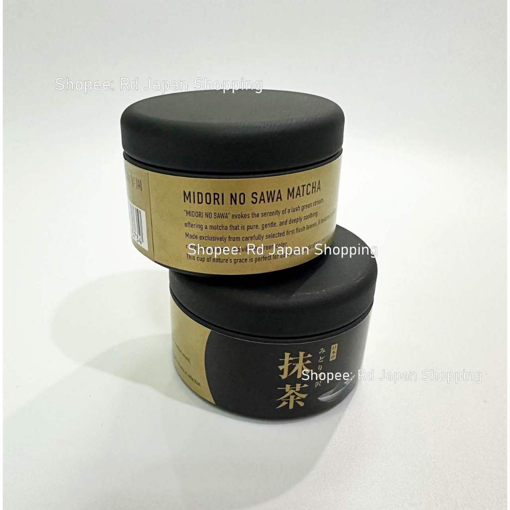 พร้อมส่งที่ไทย ของแท้ ส่งไว กระปุกดำ Midori no Sawa Matcha 30g มัทฉะ ชาเขียว