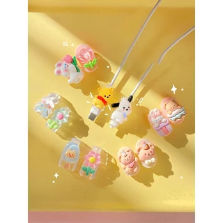 【ส่งจากไทย มาใหม่】Cable Bite ที่กันสายหัก ลายการ์ตูน cable protector สำหรับ สายชาร์จ iP/Type-C