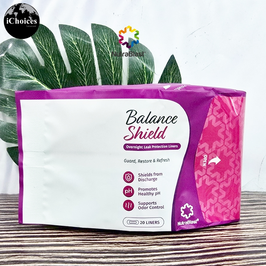 [NutraBlast] Balance Shield Overnight Leak Protection Liners 20 Pack ผ้าอนามัยกลางคืน