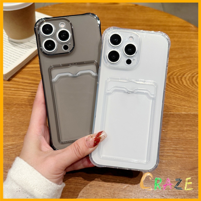 TPU ที่ใส่บัตรเคส For iPhone 13 11 16 Pro Max 7 8 Plus XR 15 12 14 X Xs 8plus 7plus 15promax 16promax 13promax เคสมือถือ
