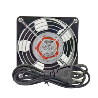 พัดลมระบายความร้อน พัดลมตู้RACK AC SUNOM 12Cm 220-240V ปลั่กเสียบไฟบ้าน