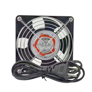 พัดลมระบายความร้อน พัดลมตู้RACK AC SUNOM 12Cm 220-240V ปลั่กเสียบไฟบ้าน