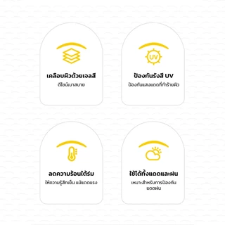 NIJIKO ร่มกันฝน กันแดด ป้องกัน UV99.8% UPF 50+ ร่มพับได้ ด้ามไม้