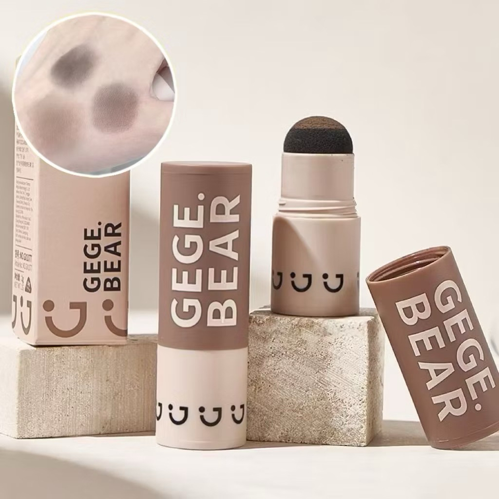 H-04🌟GEGE BEARแป้งปิดเหม่งผงแฮร์ไลน์เติมหน้าผากปิดผมขาวปกปิดขมับปิดผมบางผลิตภัณฑ์ปกปิดหัวล้าน ปกปิดผมบางมี3สี - รูปที่ 2