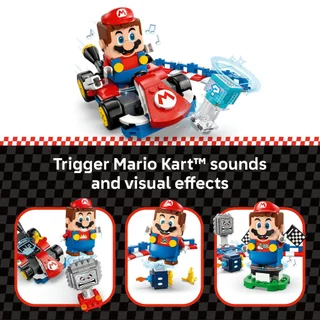 LEGO Super Mario 72043 Mario Kart – Interactive LEGO Mario & Standard Kart (278pcs.), Building Blocks, Kids Toy