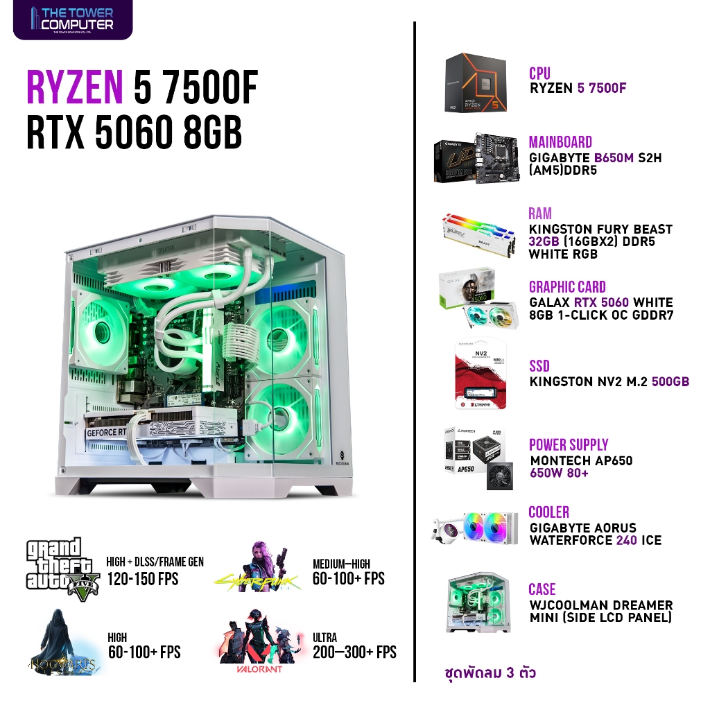 SETCOM TWC59 i5-14400F/ RTX 5060