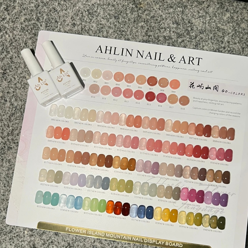 มี 2 รุ่นให้เลือก สีเจลไซรัป 40 สี AHLIN สีลูกกวาด ฟรีชุดชาร์จชาร์จ พร้อมส่ง