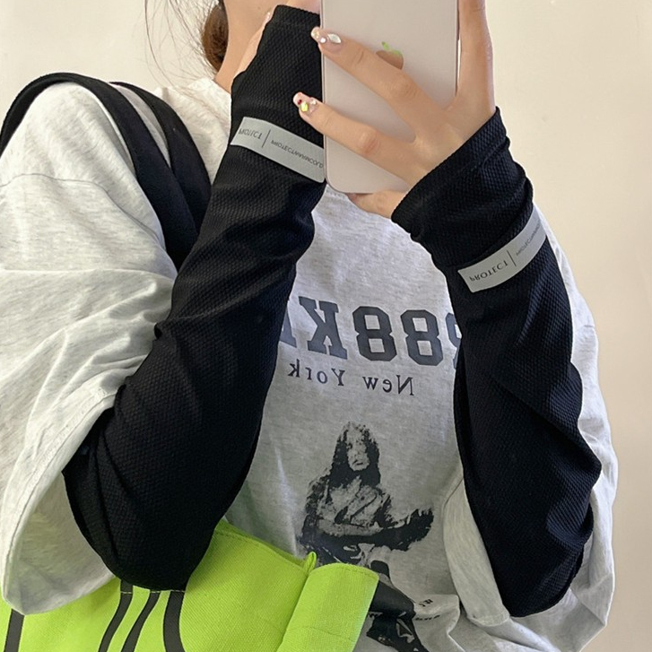 ปอกแขนกันแดด กันUV ระบายอากาศได้ดี ผ้ายืดหยุ่นสูง นุ่มเรียบใส่สบาย สำหรับทำกิจกรรมกลางแจ้ง - รูปที่ 3