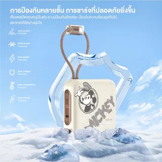 Mickey Mouse Powerbank Disney 10000mAh และ 15000mAh Fast Charging PD20W ประกัน 2 ปี