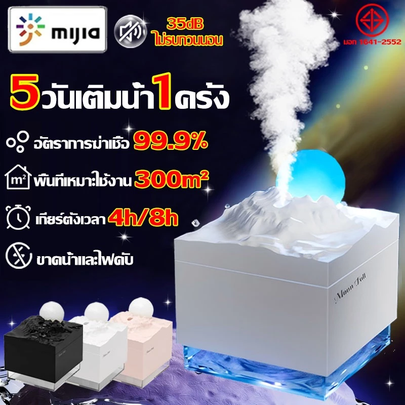 💦นอนสลายทั้งคืน💦เครื่องพ่นไอน้ำ 300m²พื้นที่เหมาะใช้งาน 2โหมดให้เลือก น้ำขาดไฟดับ เพิ่มความชื้นเงียบ เครื่องพ่นอโรม่า
