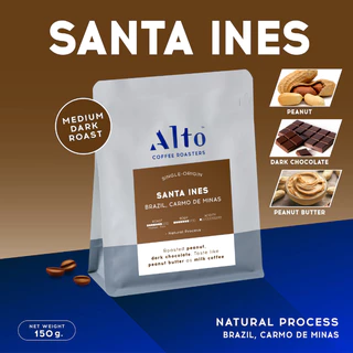 Alto Coffee เมล็ดกาแฟ คั่วกลางค่อนเข้ม Brazil Carmo de Minas บราซิล (150g)