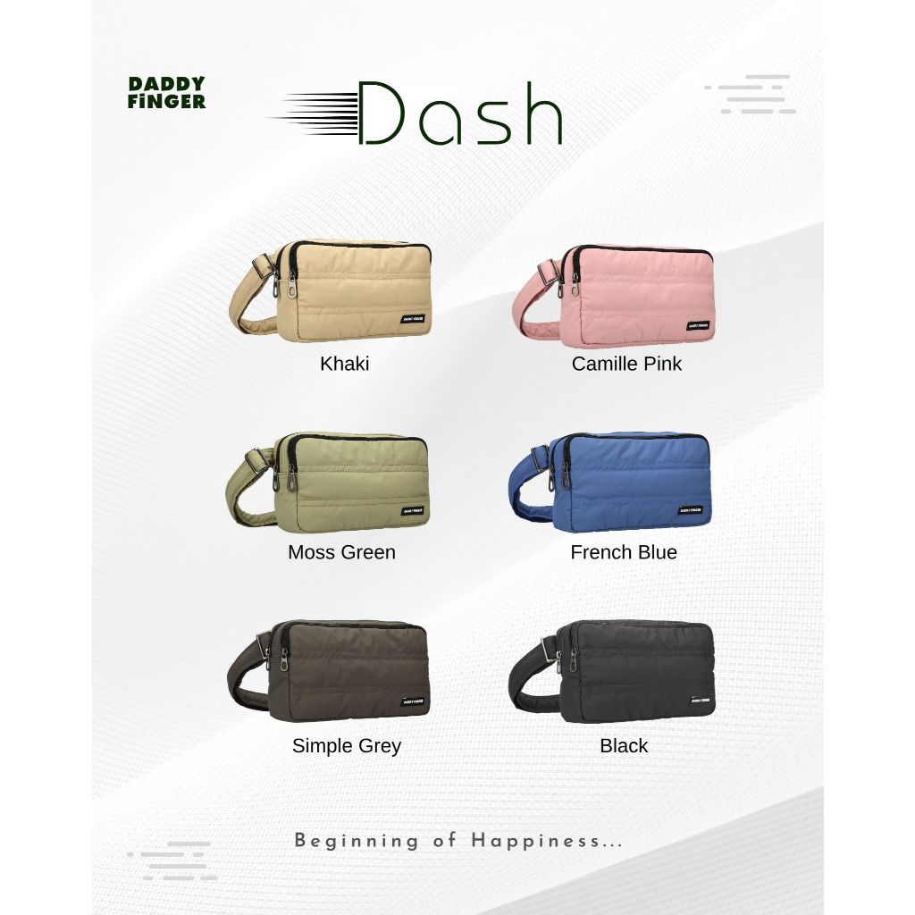 Daddy Finger รุ่น Dash size L กระเป๋าคาดอก chest bag กระเป๋าผ้าอ้อม กระเป๋าใส่ของลูก