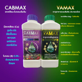 (1ชุด) CABMAX แคลเซียมโบรอนเข้มข้น VAMAX ธาตุอาหารรวมเข้มข้น ZENMAX อะมิโนรวมเข้มข้น (Z1+C1+V1)
