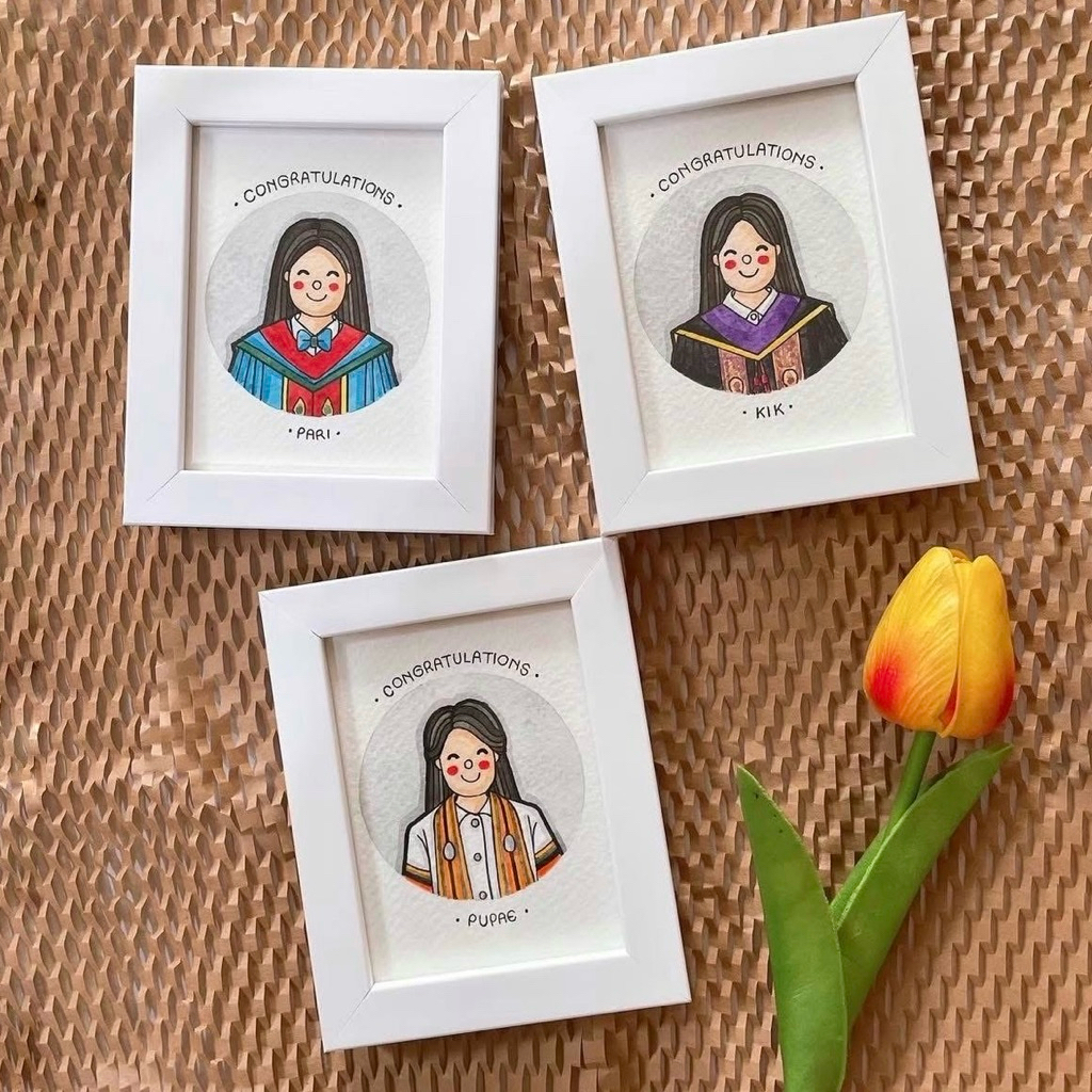 กรอบรูป congratulations ของขวัญจากภาพวาด