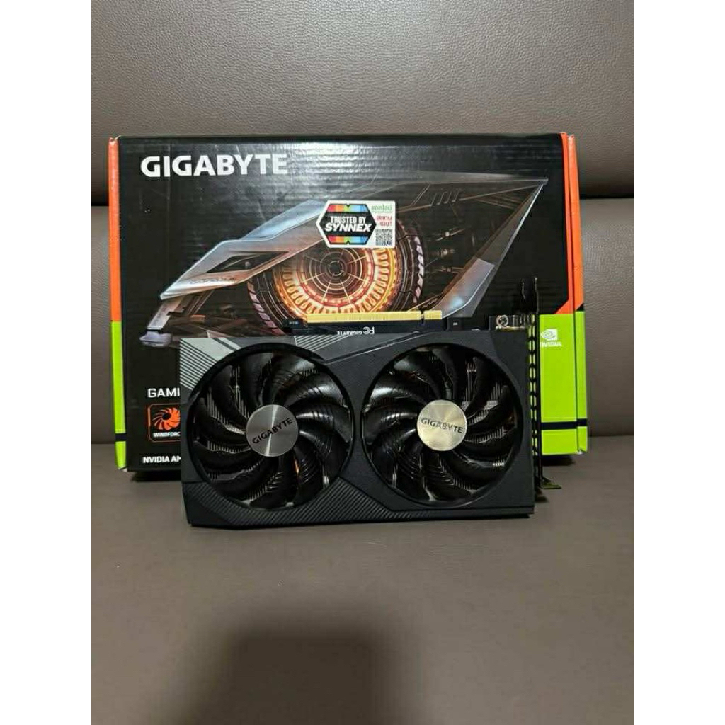 GIGABYTE RTX3060 GAMING OC 8GB DDR6 สภาพสวย ประกัน jib ยาวๆเหลื่อ1ปี  ประกันถึง11/06/2569 เทส3dmarkผ