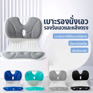 เบาะรองนั่ง เบาะรองนั่งเพื่อสุขภาพ เบาะรองนั่งแก้สรีระ ช่วยลดอาการปวดหลัง มี 2 ขนาดให้เลือก รองหลัง นั่งนานไม่เมื่อย