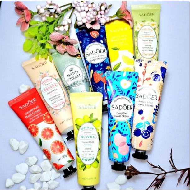 SADOER ราคาถูกสุด ครีมทามือ ครีมบำรุงมือ หอมละมุน สกัดจากธรรมชาติ 30ml โลชั่นทามือ แฮนด์ครีม hand cream