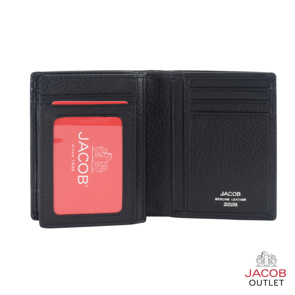 JACOB กระเป๋าสตางค์ชายหนังนิ่ม พร้อมช่องใส่รูปภาพและช่องเก็บเหรียญ รุ่น 22598 - รูปที่ 3
