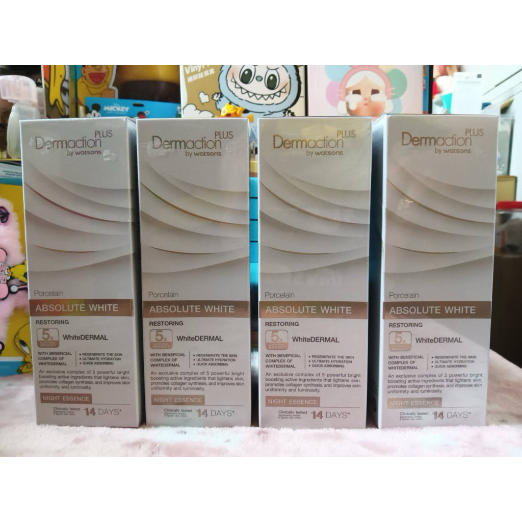 Demaction plus by watsons porcelain ABSOLUTE WHITE night essenceexp 27พอร์ชเลน แอ๊บโซลูท ไวท์ รีสโตริ่ง ไนท์ เอสเซนซ์