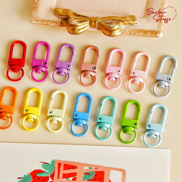 🌈พร้อมส่งในไทย!!🌈 ตะขอตัว U ตะขอก้ามปู ห่วงตัว U ห่วงล็อค อะไหล่พวงกุญแจ งาน D.I.Y - รูปที่ 2