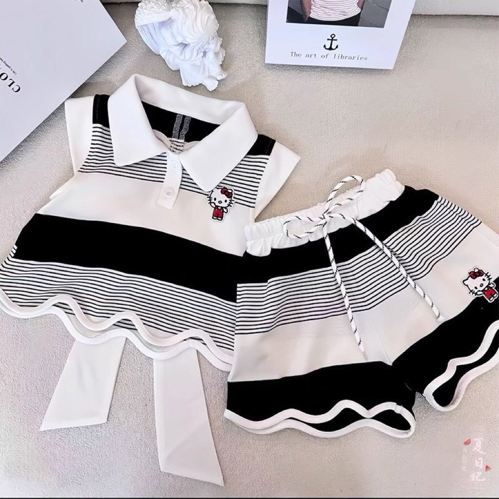 🍉preorder  ชุดเซตลูกสาว แต่งโบว์โชว์หลังหัวใจ น่ารักไปไหมมม