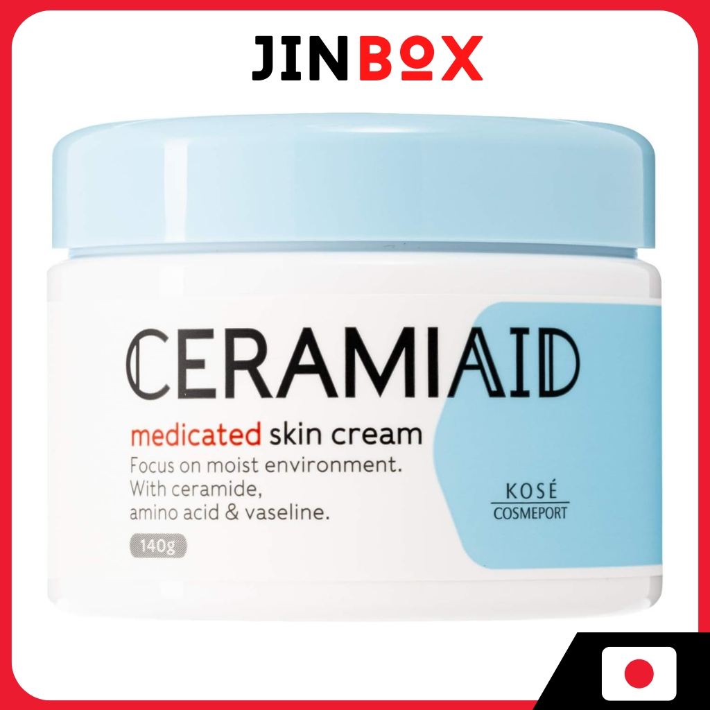 Kose CeramiAid Medicated Skin cream สูตรไร้สารปรุงแต่ง สําหรับผู้ที่สะเก็ดแห้งรุนแรง Body cream ปราศจากน้ําหอม