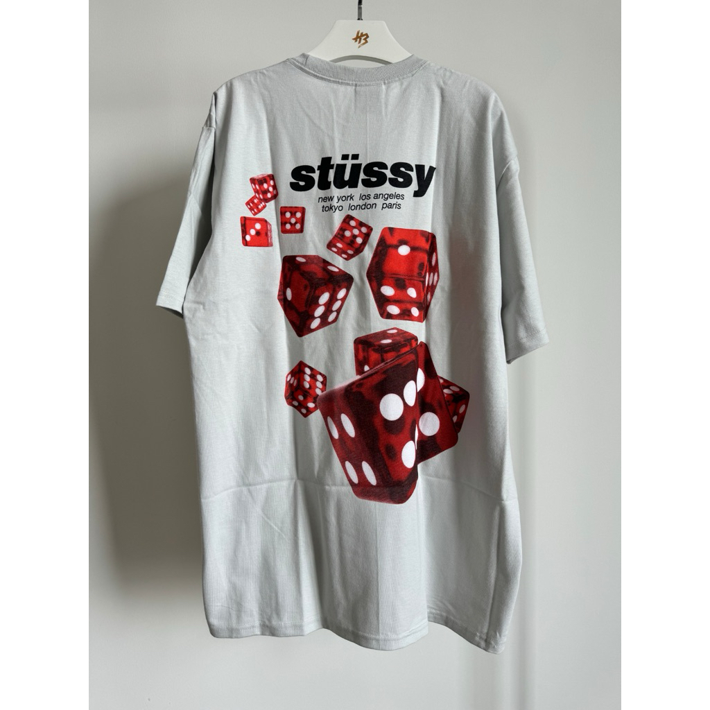 [ของแท้] STÜSSY ROLLERS TEE FOG (US) พร้อมส่ง