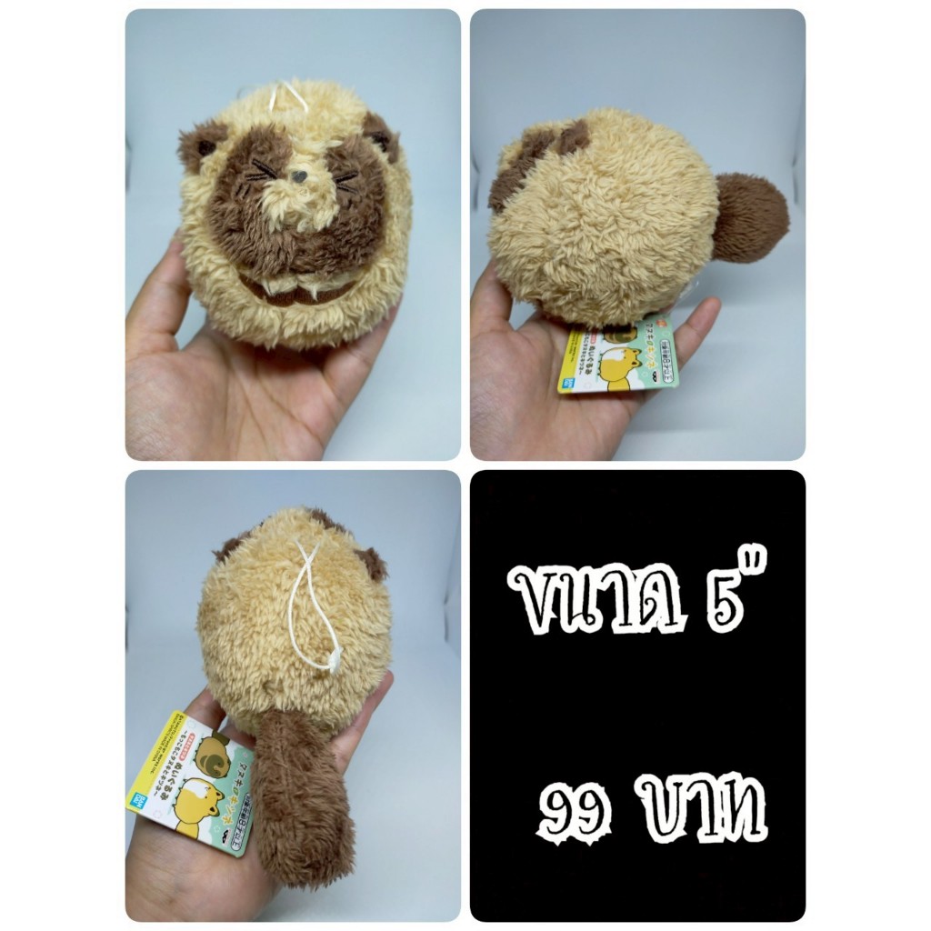 Tanuki#ทานุกิ#Tanuki and Kitsune#ทานูกิ & คิสึเนะ#Raccoon Dog & Fox#ป้ายห้อย#ตุ๊กตาญี่ปุ่นมือสอง