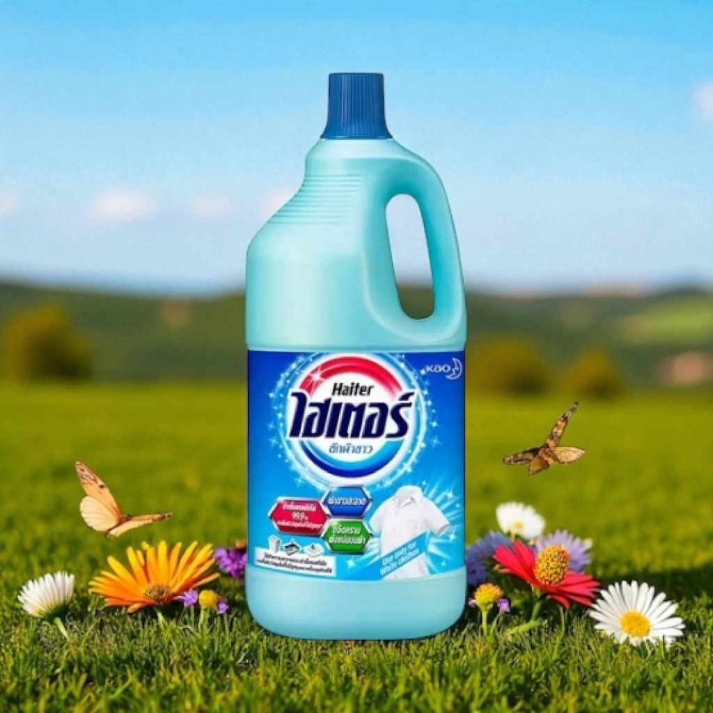 HAITER(ไฮเตอร์) ซักผ้าได้ขาวสะอาด ขจัดคราบฝังแน่น 1,500มล