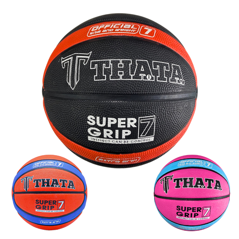 THATA Basketball ลูกบาสเกตบอล Indoor/Outdoor ยางนุ่มพิเศษ THATA รุ่น CLA ลูกบาส บาสเกตบอล (มอก.941-2563)