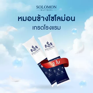 SOLOMON หมอนข้าง 2 ใบ เพื่อสุขภาพ ป้องกันไรฝุ่น