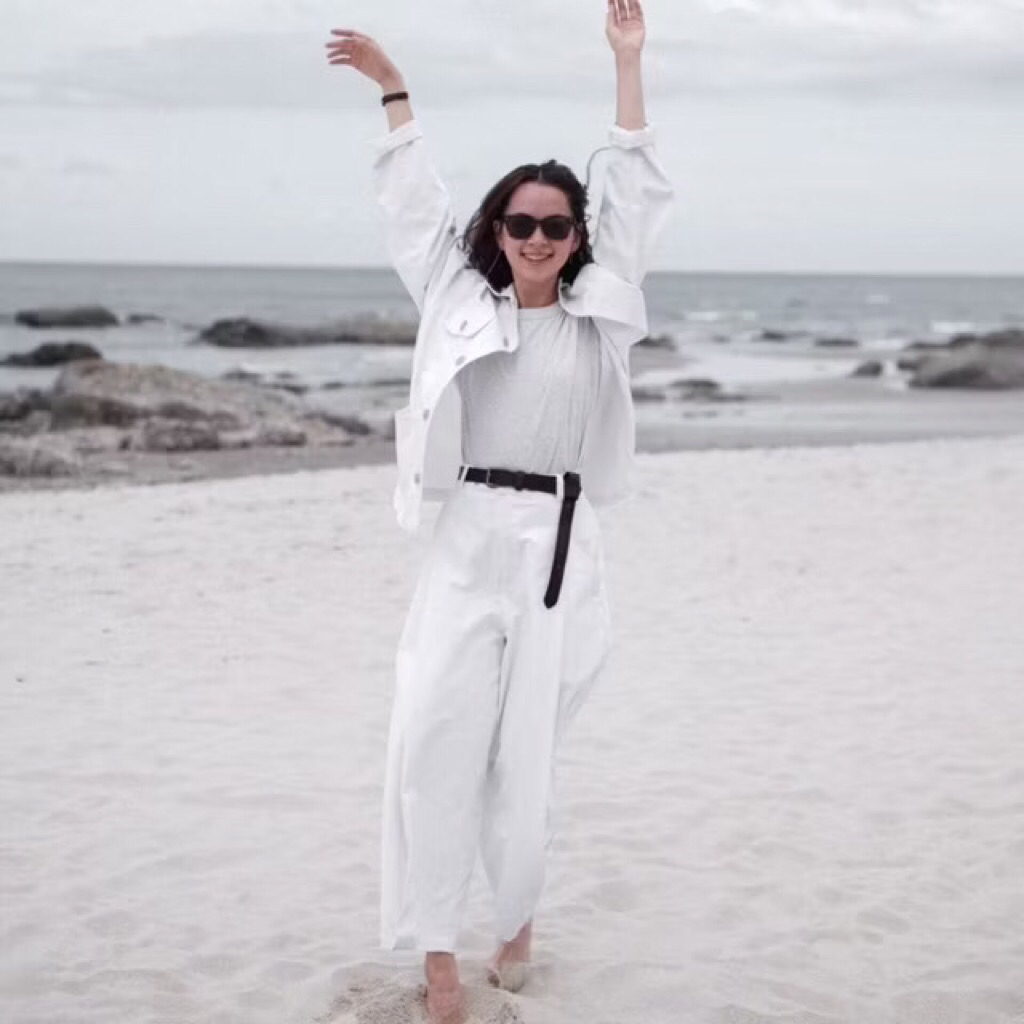 Kanware white denim pants ส่งต่อ กางเกงเดนิม 16 Oz.สีขาว (เก็บโค้ดป้ายเหลืองลดอีก 20% หรือ Coins Cas