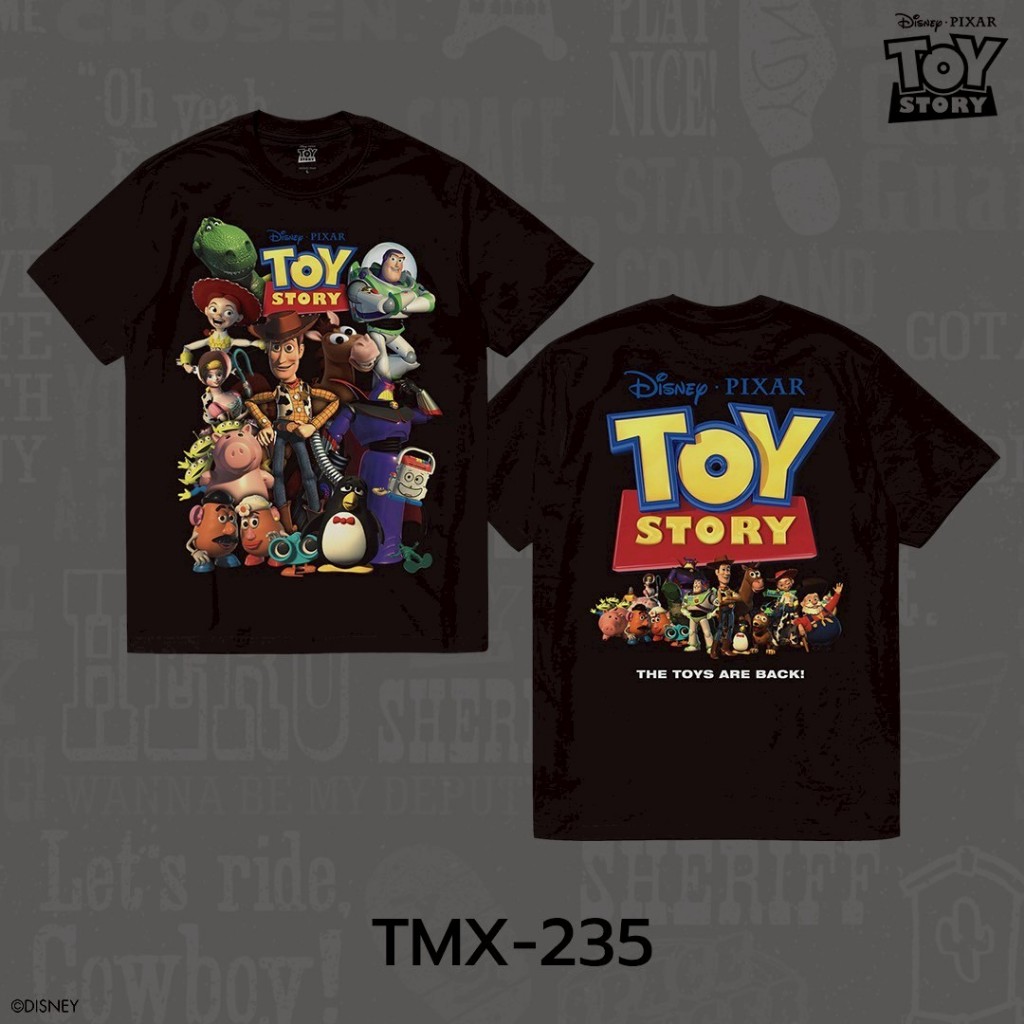 Power 7 Shop เสื้อยืดการ์ตูน Toy Story ลิขสิทธิ์แท้ DISNEY (TMX-235)
